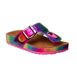Kensie Girl Girls Glitter Flip Flop Cork Sandals, Front