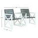 Safavieh Jovanna Outdoor 2 Seat Bench with Petite Table, alternative image