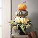 Sullivans Fall Triple Artificial Pumpkin Topiary Urn, alternative image