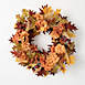 Sullivans 24 inch Artificial Fall Hydrangea and Leaf Wreath, Front