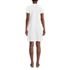 Women's Linen Dolman Sleeve Peasant Above Knee Dress, Back