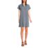 Women's Linen Dolman Sleeve Peasant Above Knee Dress, Front