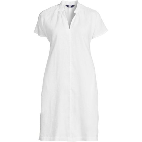 Linen Button Dresses | Lands' End