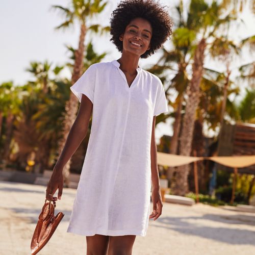 Plus Cotton Short Sleeve T-Shirt Dress