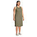 Women's Plus Size Cotton Rib Sleeveless Midi Tank Dress, alternative image