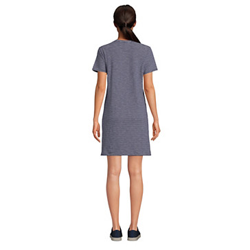 Shirtkleid aus Flammgarn-Jersey mit kurzen Ärmeln für Damen image number 1