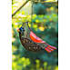 Evergreen Cardinal Shape Metal Bird Feeder, alternative image