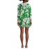 Women's Cotton Jersey Long Sleeve Hooded Swim Cover-up Dress, Back