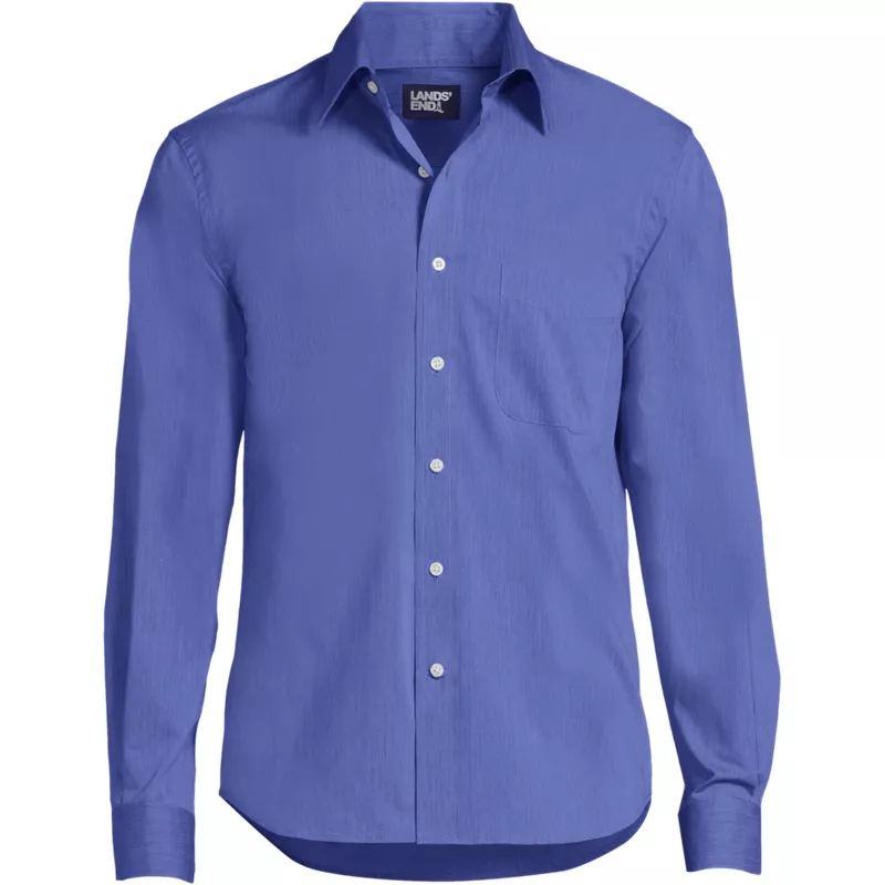 Men's Long Sleeve Stretch Coolmax Shirt, Front
