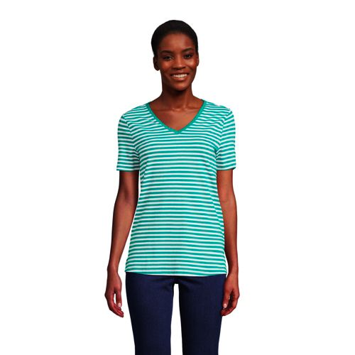 Linen V-Neck T-Shirt