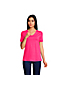 Shirt aus Leinenmix mit V-Ausschnitt für Damen in Petite-Größe image number 0