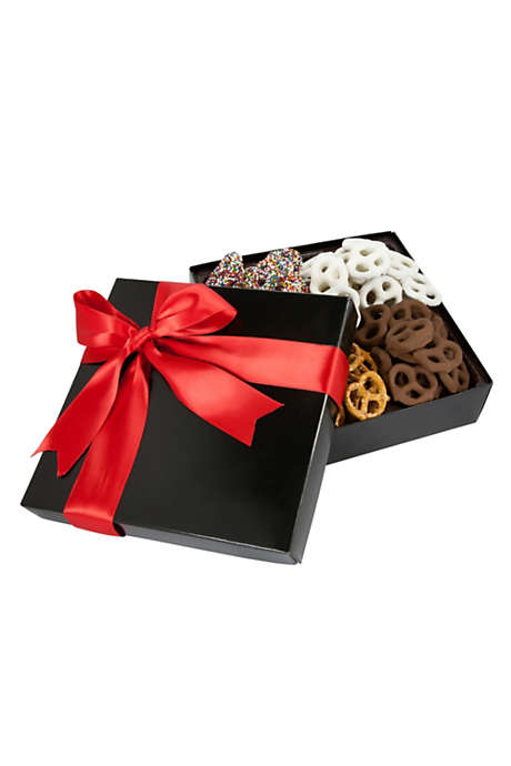 4 Delights Assorted Mini Pretzels with Custom Logo Gift Box
