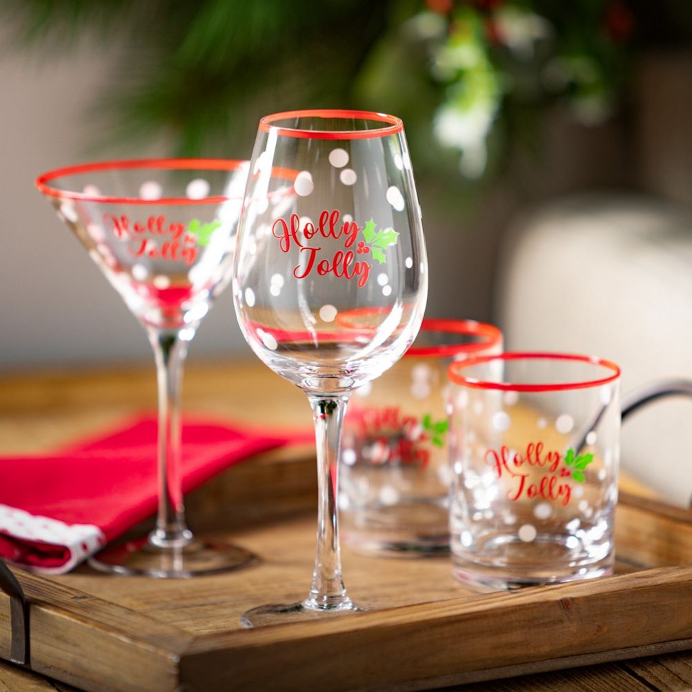 CHRISTMAS DRINKWARE - SLC - SHOT GLASSES SET OF 4 - Bethesda Fine Stationery