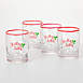 Sullivans Christmas Holly Jolly Low Ball Glasses - Set of 4, Front