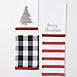 Sullivans Christmas Print Tea Towels - Set of 4, Front