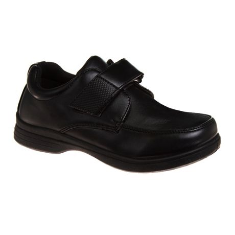 Henleys Boys Black School Junior Strap Shoes Formal Casual Wear Sizes 3-6 