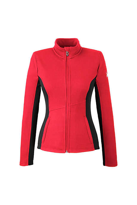 Spyder Women's Plus Size Logo Constant Full Zip Sweater Fleece Jacket