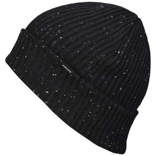 Benies beanie hat with black and white logo embroidered with