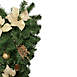 Northlight 32 inch Artificial Gold Poinsettia Christmas Teardrop Swag, alternative image