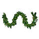 Northlight 9 foot Pre-lit White LED Lights Artificial Mixed Rosemary Pine Christmas Garland, Front