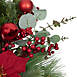 Northlight 28" Artificial Red Berry and Poinsettia Christmas Wreath, alternative image