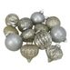 Northlight Mercury Glass Style Christmas Ornaments - Set of 12, Front