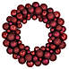 Northlight 24" Red Shatterproof Ball Ornament Christmas Wreath, Front