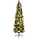 Northlight 7.5 foot Pre-lit Clear Lights Artificial Hazelton Spruce Pencil Christmas Tree, Front