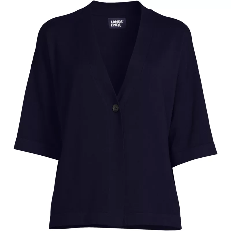 Women's Petite Light Kimono Cardigan, Front