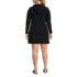 Women's Plus Size Cotton Jersey Long Sleeve Hooded Swim Cover-up Dress, Back