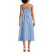 Women's Petite Linen Sleeveless Midi Dress, Back