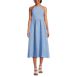 Women's Petite Linen Sleeveless Midi Dress, Front