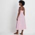 Women's Linen Sleeveless Midi Dress, Back