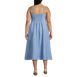 Women's Plus Size Linen Sleeveless Midi Dress, Back