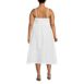 Women's Plus Size Linen Sleeveless Midi Dress, Back