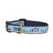 Up Country Narrow Width Christmas Print Dog Collar, alternative image