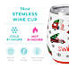 Swig Life Christmas Insulated 14 oz Wine Tumbler and 18 oz Travel Mug Set, alternative image