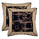 Safavieh Bohemian Dip Dye Quarter Patch Decorative Throw Pillows - Set of 2, alternative image