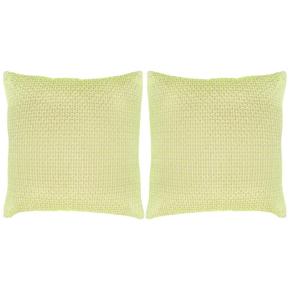 Safavieh Textured Box Stitch Decorative Throw Pillows - Set of 2