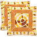 Safavieh Ikat Dip Dye Patch Decorative Throw Pillows - Set of 2, alternative image