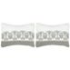 Safavieh Royal Palm Embroidered Linen Decorative Throw Pillows - Set of 2, alternative image