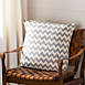 Safavieh Tealea Gray Textured Zig Zag Cotton Decorative Throw Pillows - Set of 2, alternative image