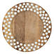 Saro Lifestyle Dot Border Wood Charger Plates - Set of 4, alternative image