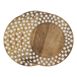 Saro Lifestyle Dot Border Wood Charger Plates - Set of 4, alternative image