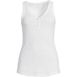 Women's Plus Size 2x2 Rib Henley Tank Top, Front