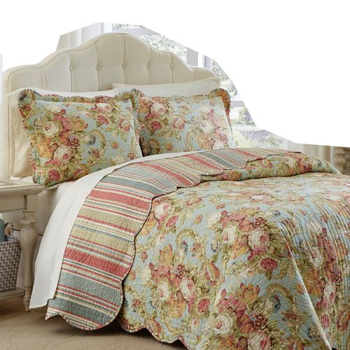 Traditions by Waverly Felicite 6 Piece Floral Print Comforter