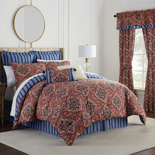 Waverly Tabriz 4 Piece Reversible Print Cotton Comforter Bedding Set |  Lands' End