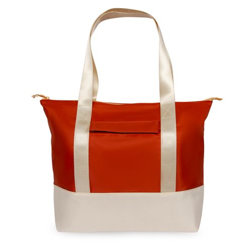 Lands' End Large Getaway Beach Tote - - White/Blue Jacobean