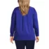 Women's Plus Size Stretch Broadcloth Long Sleeve Split Neck Tunic, Back