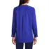 Women's Stretch Broadcloth Long Sleeve Split Neck Tunic, Back
